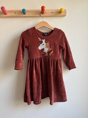 Zunie Copper Unicorn Dress 4T